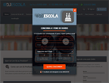 Tablet Screenshot of escoladedj.com.br